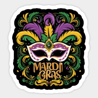 Mardi Gras – February Sticker